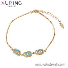 75396 Xuping guangzhou moda imitação de jóias pulseira de ouro para as mulheres